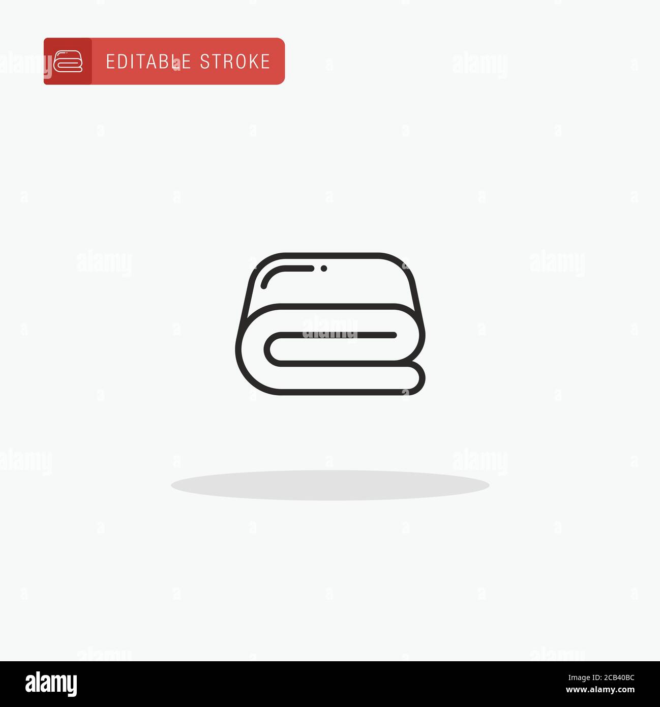 Bed Sheets icon vector. Bed Sheets icon for presentation Stock Vector