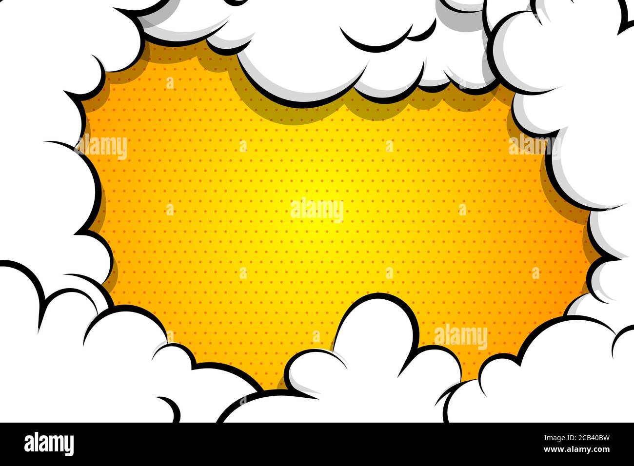 Comic book cartoon speech bubble for text Stock Vector Image & Art - Alamy