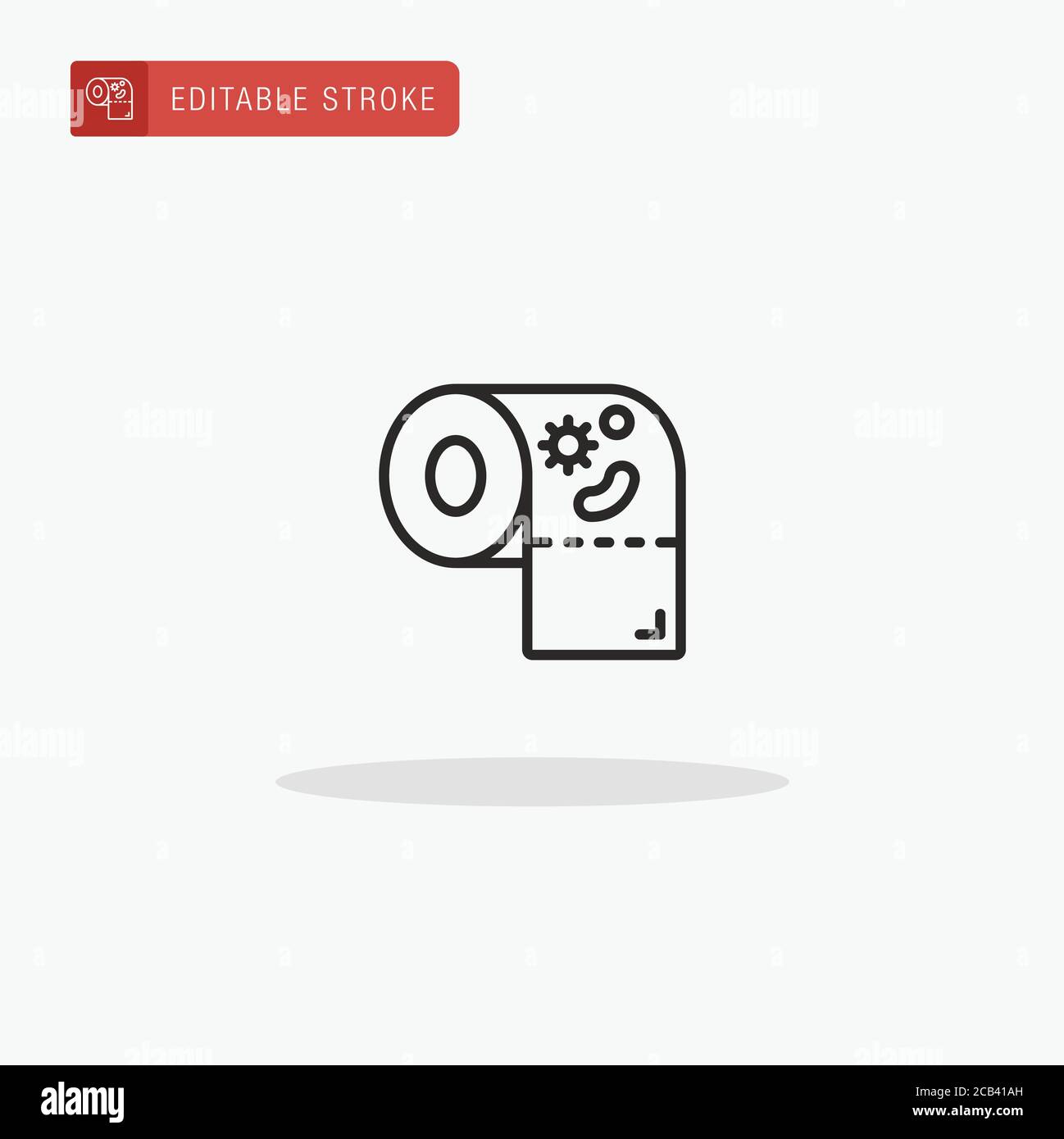 Roll icon vector. Roll icon for presentation. Stock Vector
