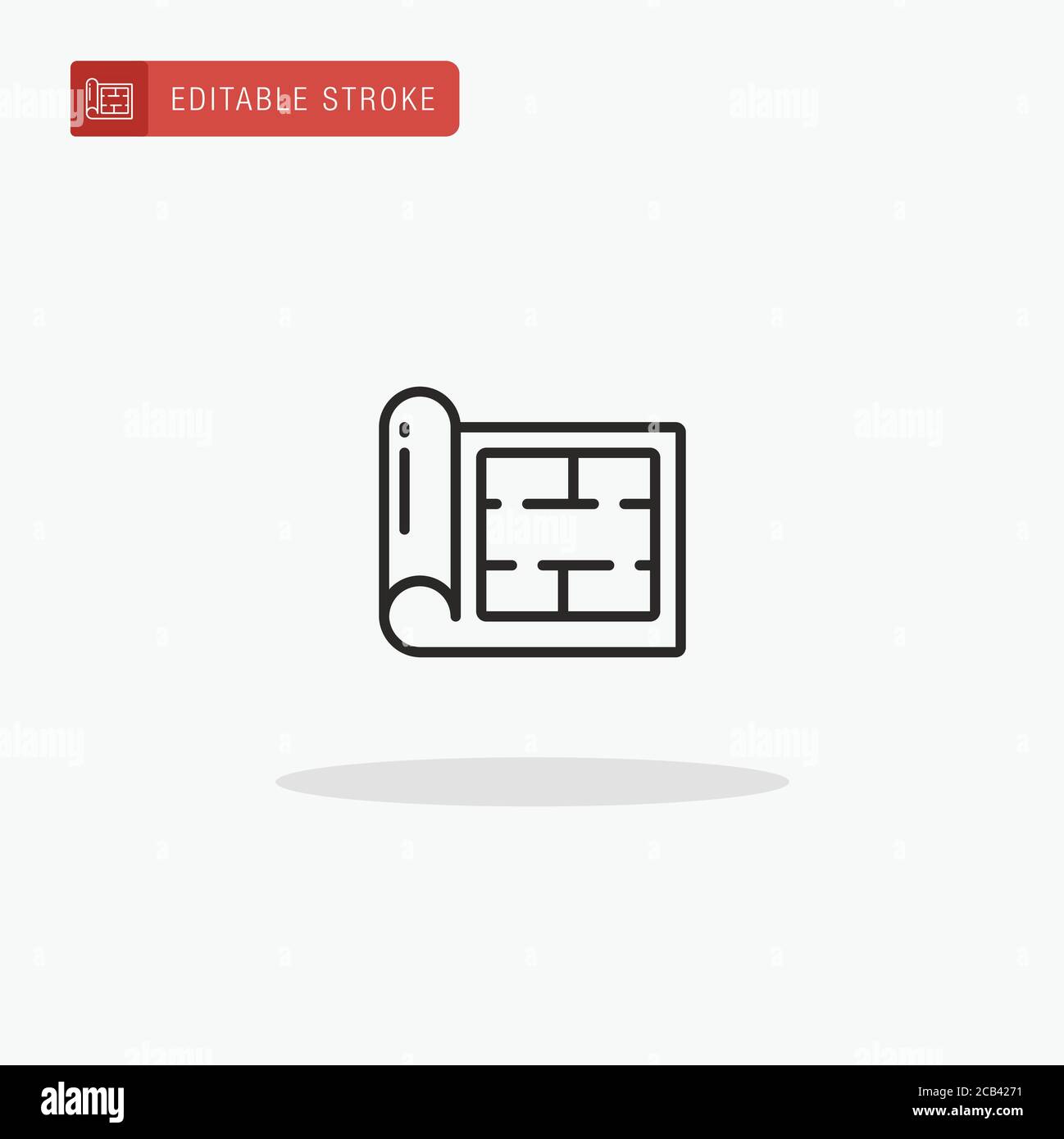 Blueprint icon vector. Blueprint icon for presentation Stock Vector ...