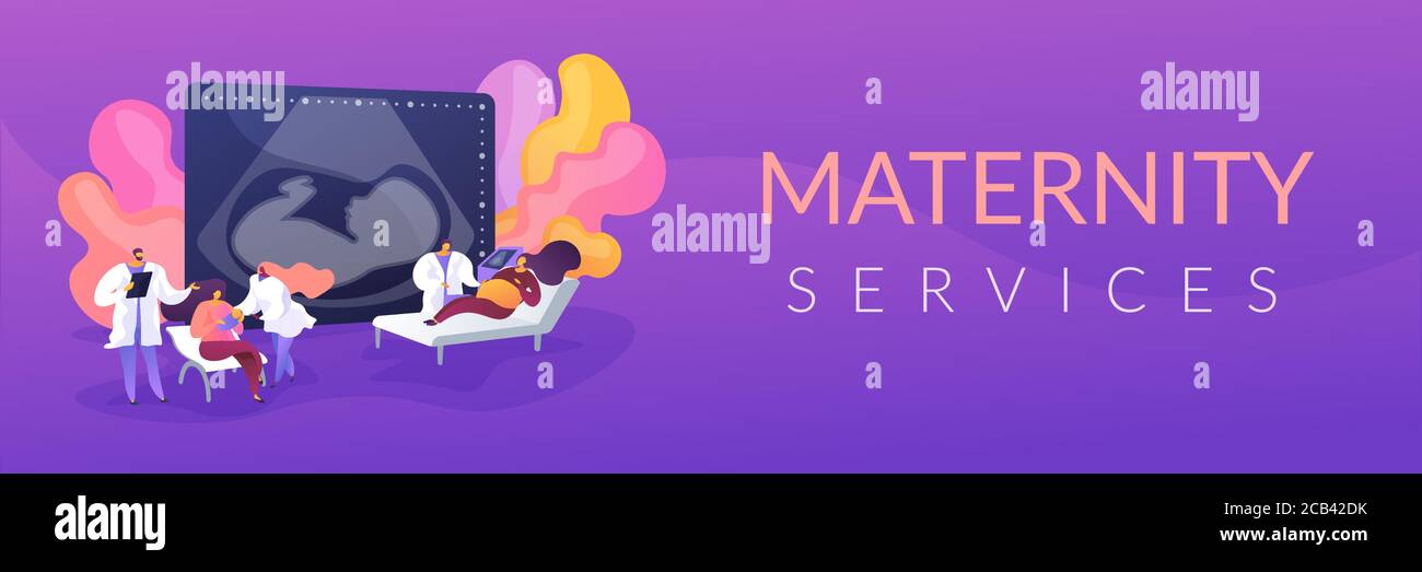 Maternity services concept banner header Stock Vector Image & Art Alamy
