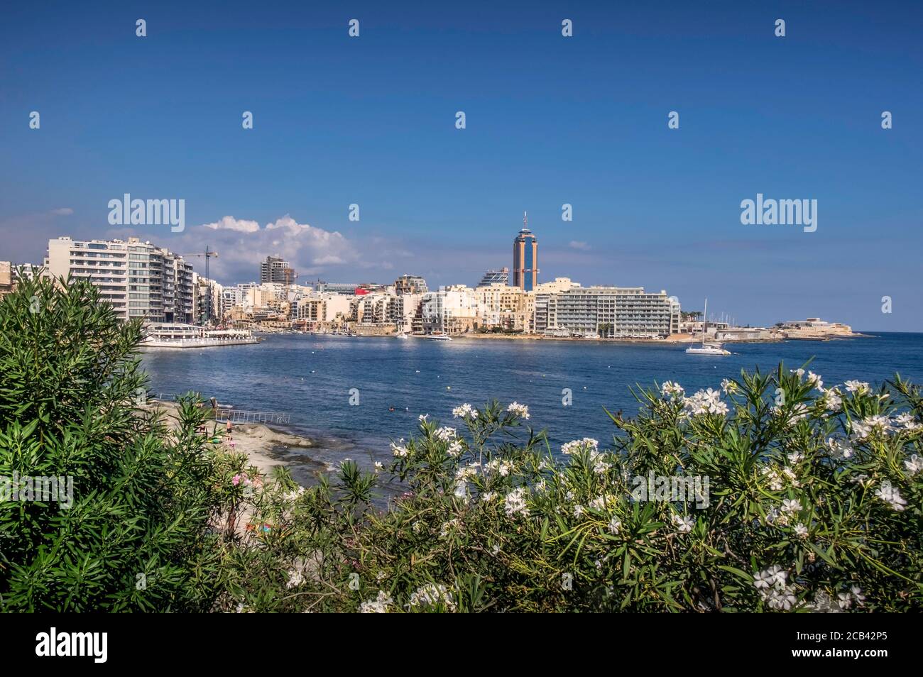 St Julian's Bay, Malta Stock Photo