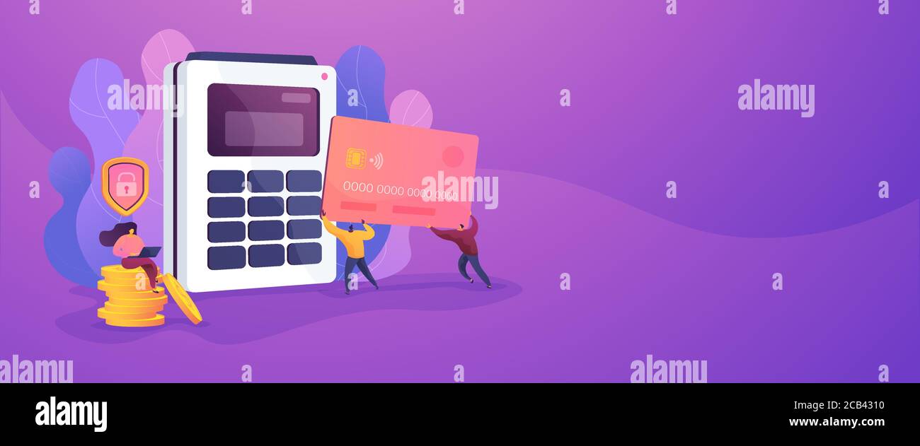 Debit card web banner concept Stock Vector Image & Art Alamy