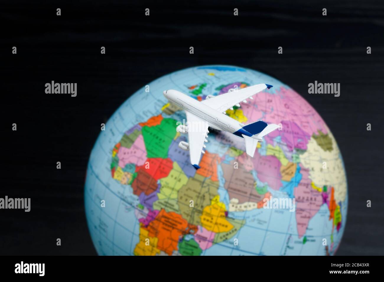 Airplane globe hi-res stock photography and images - Alamy
