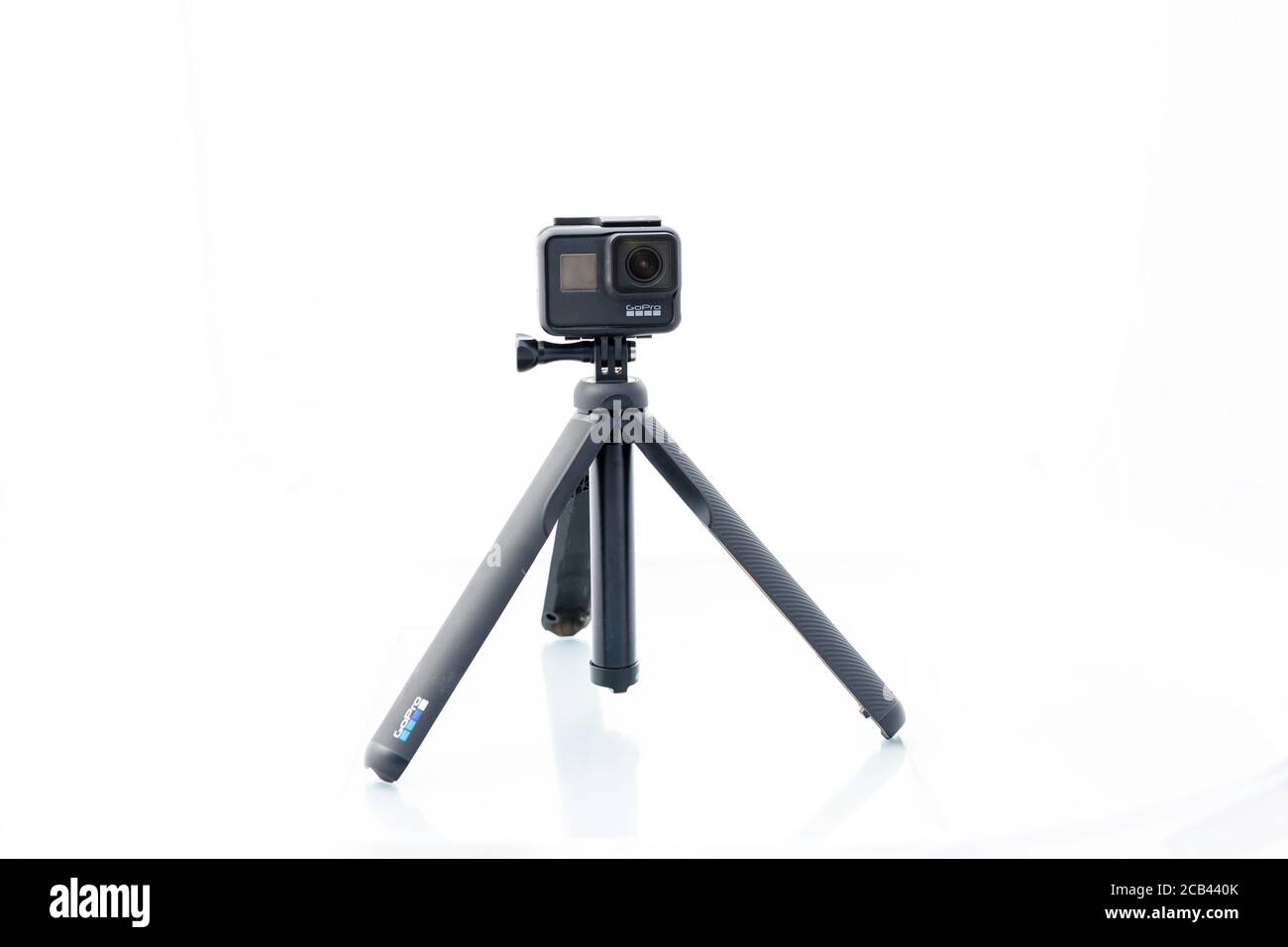 Suffolk Uk June 01 Gopro Hero 7 Black Action Camera Shot Against A Clean Plain White Background Gopro Is A Small Action Camera Commonly Used I Stock Photo Alamy