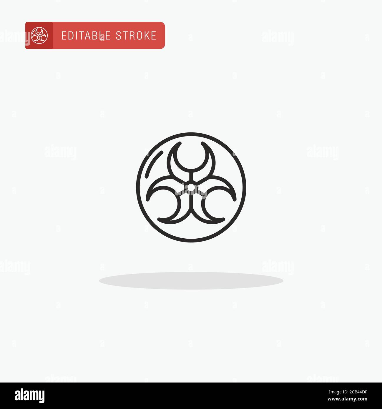 Biohazard icon vector. Biohazard icon for presentation Stock Vector ...
