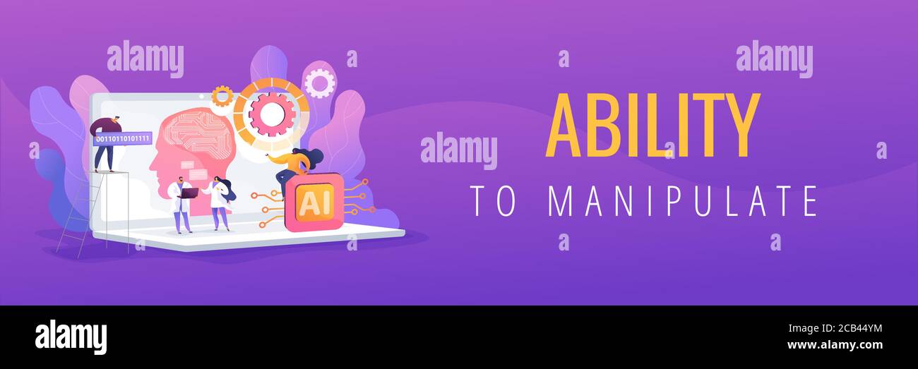 Artificial intelligence web banner concept Stock Vector Image & Art - Alamy