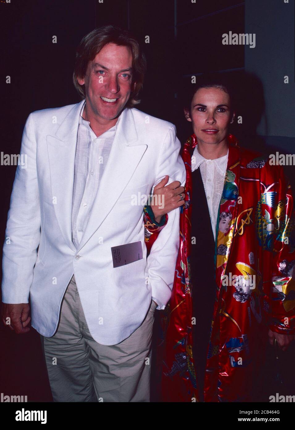 Los Angeles.CA.USA. LIBRARY. Donald Sutherland and Francine Racette in ...