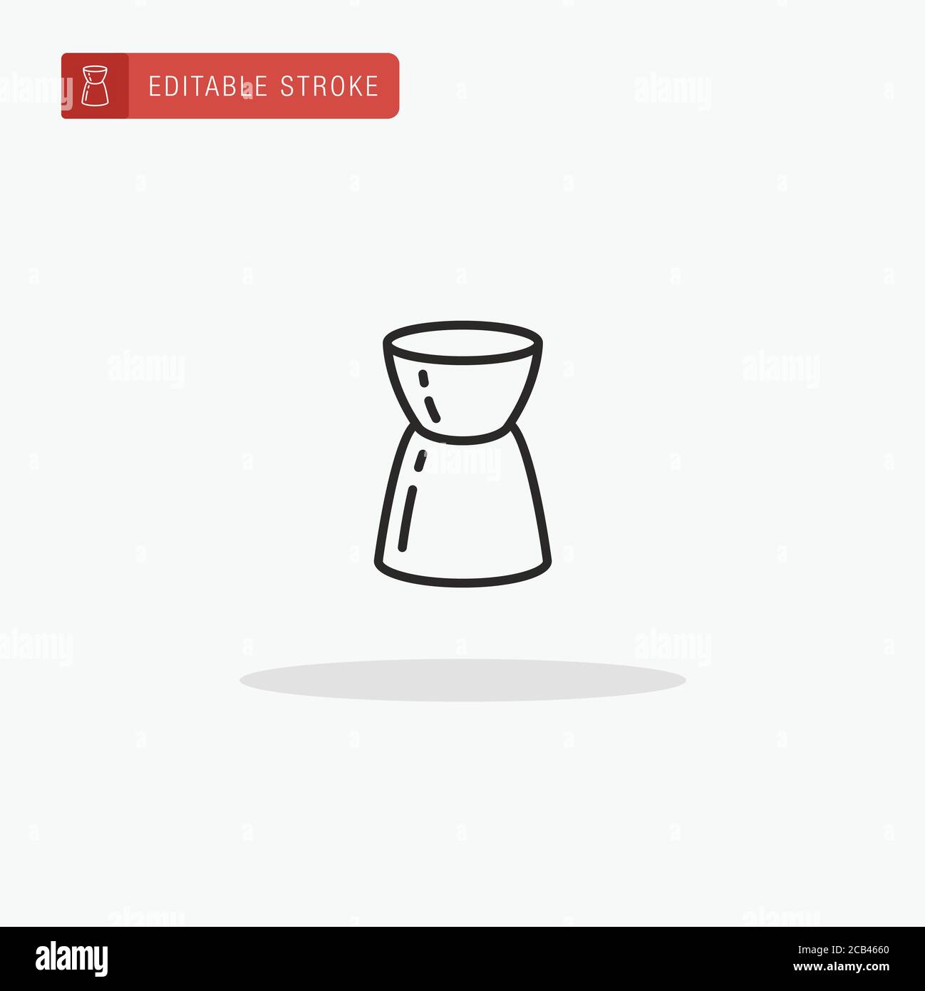 Jigger icon vector. Jigger icon for presentation. Stock Vector