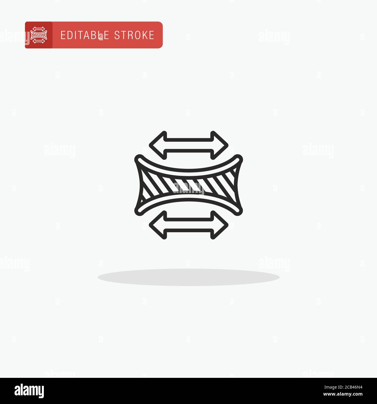 Stretch Fabric Icon Vector Stretch Fabric Icon For Presentation Stock Vector Image Art Alamy