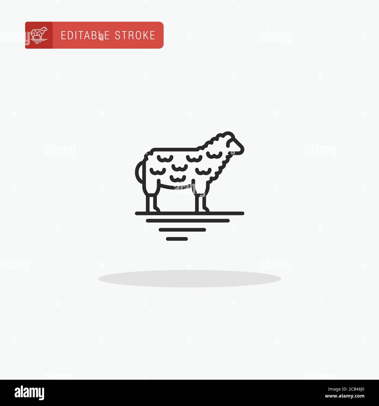 Sheep icon vector. Sheep icon for presentation Stock Vector Image & Art ...