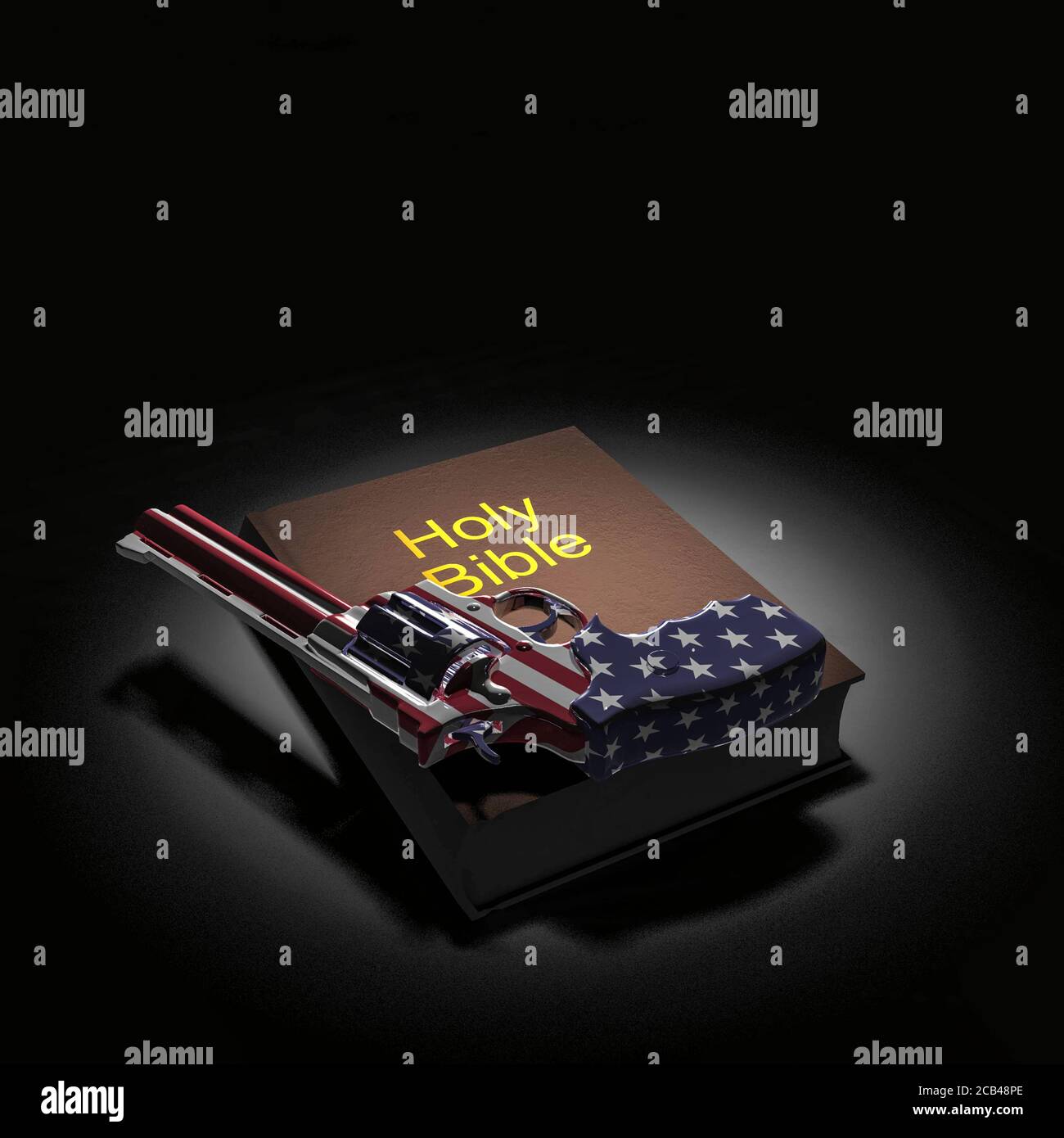 Gun and Bible Stock Photo Alamy