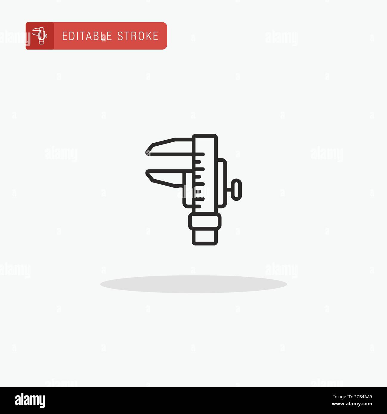 Caliper icon vector. Caliper icon for presentation. Stock Vector