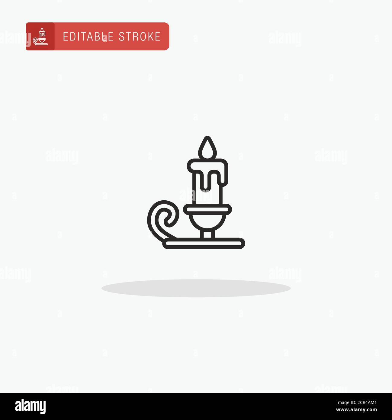 Candlestick Holder icon vector. Candlestick Holder icon for ...