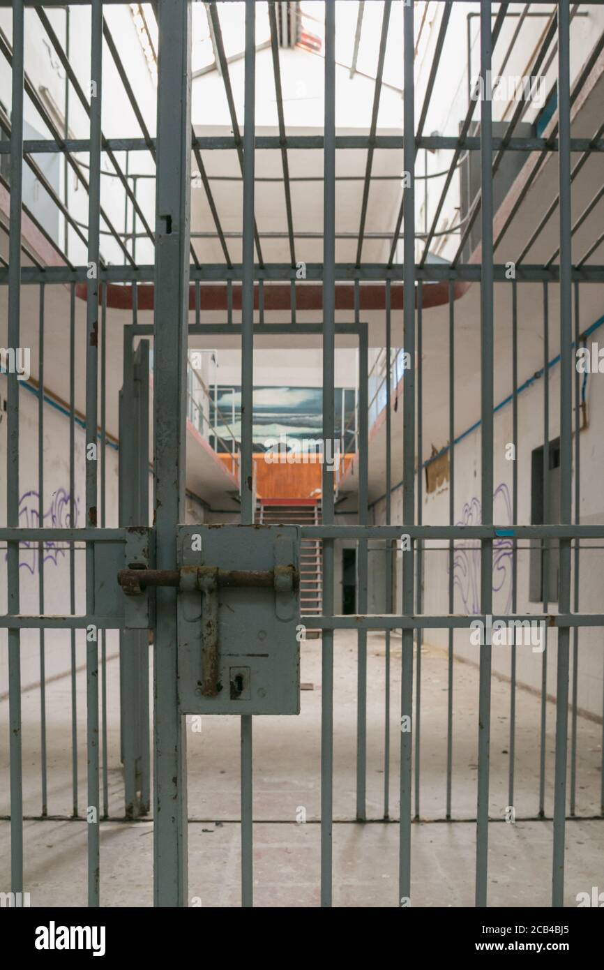 Old abandoned prison in A Coruña (Spain) Stock Photo