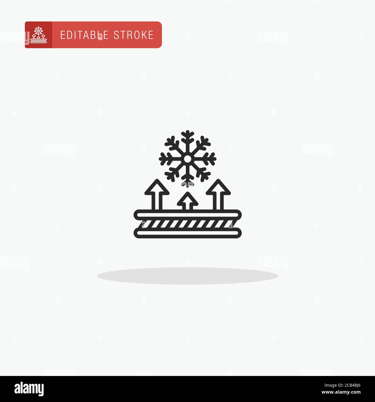 Snowproof Fabric icon vector. Snowproof Fabric icon for presentation. Stock Vector
