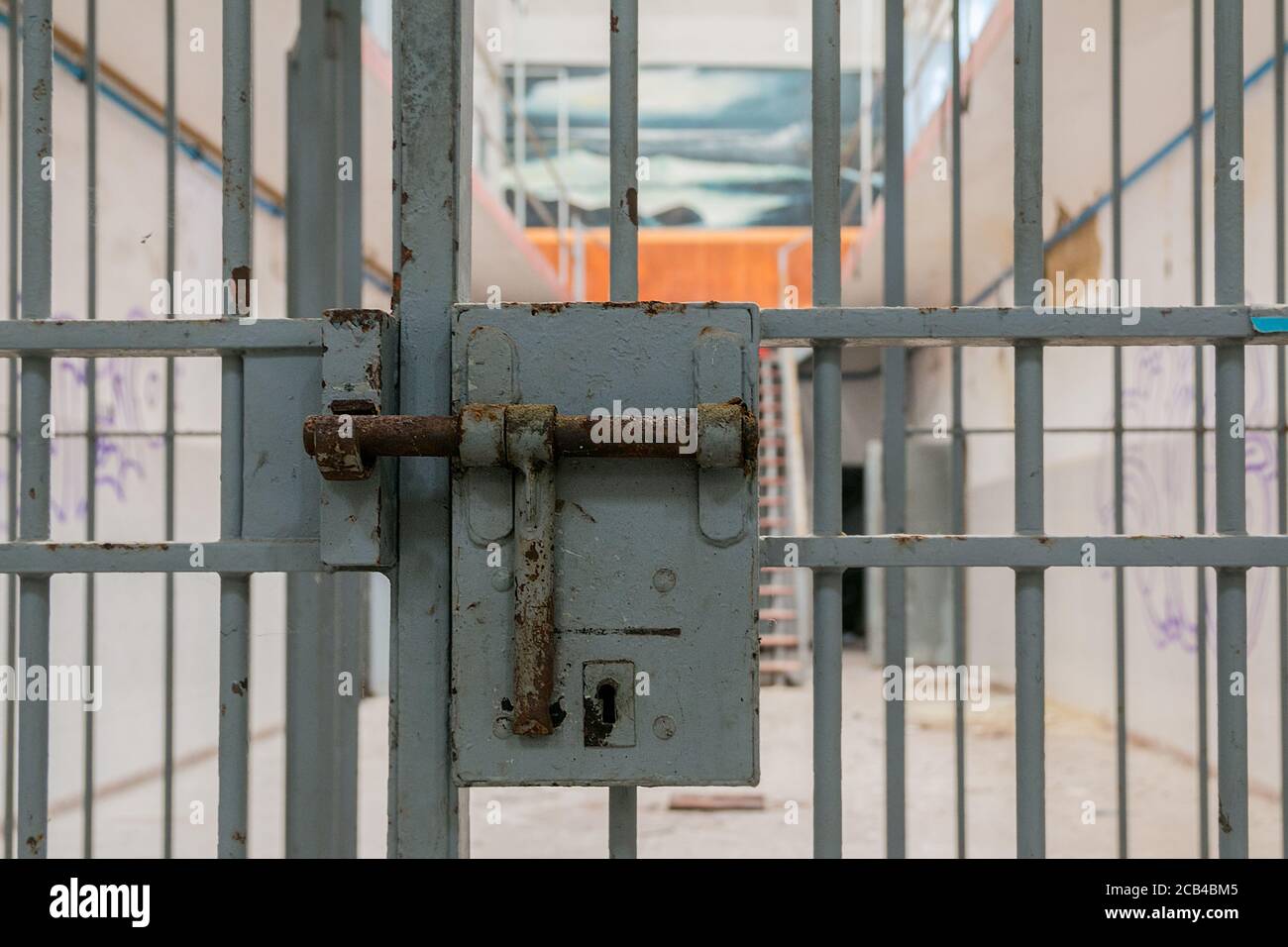 Old abandoned prison in A Coruña (Spain) Stock Photo