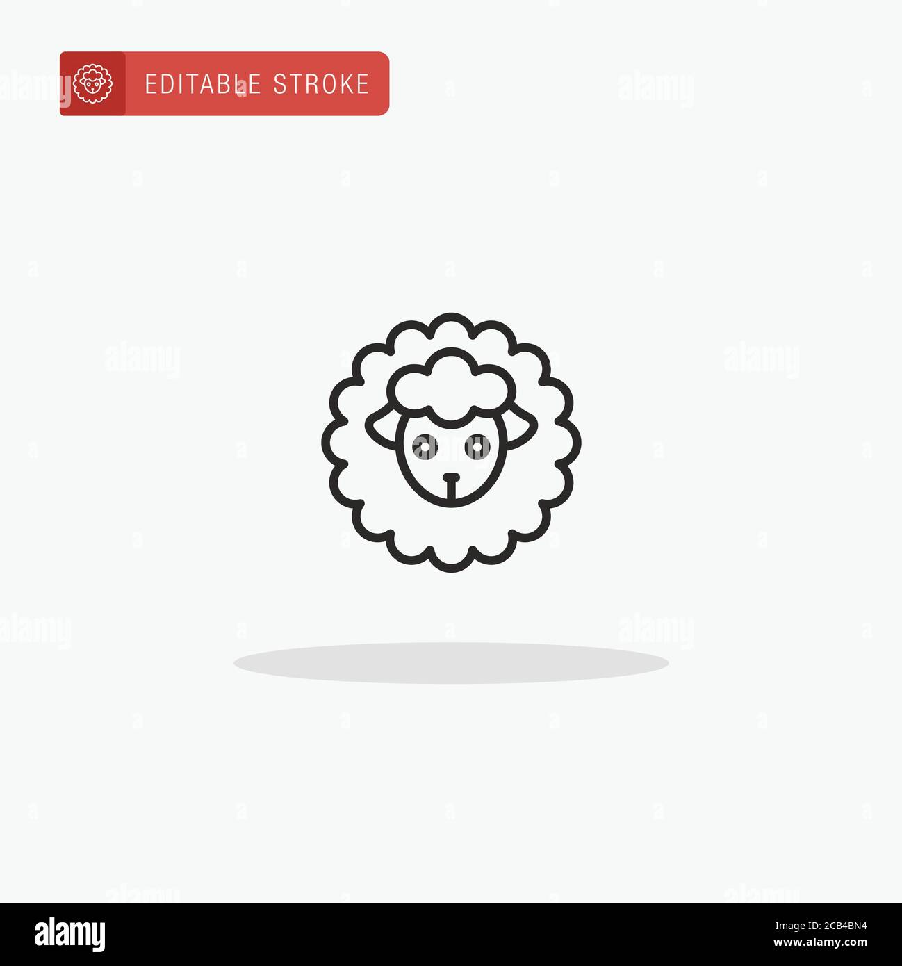Wool Fabric icon vector. Wool Fabric icon for presentation. Stock Vector