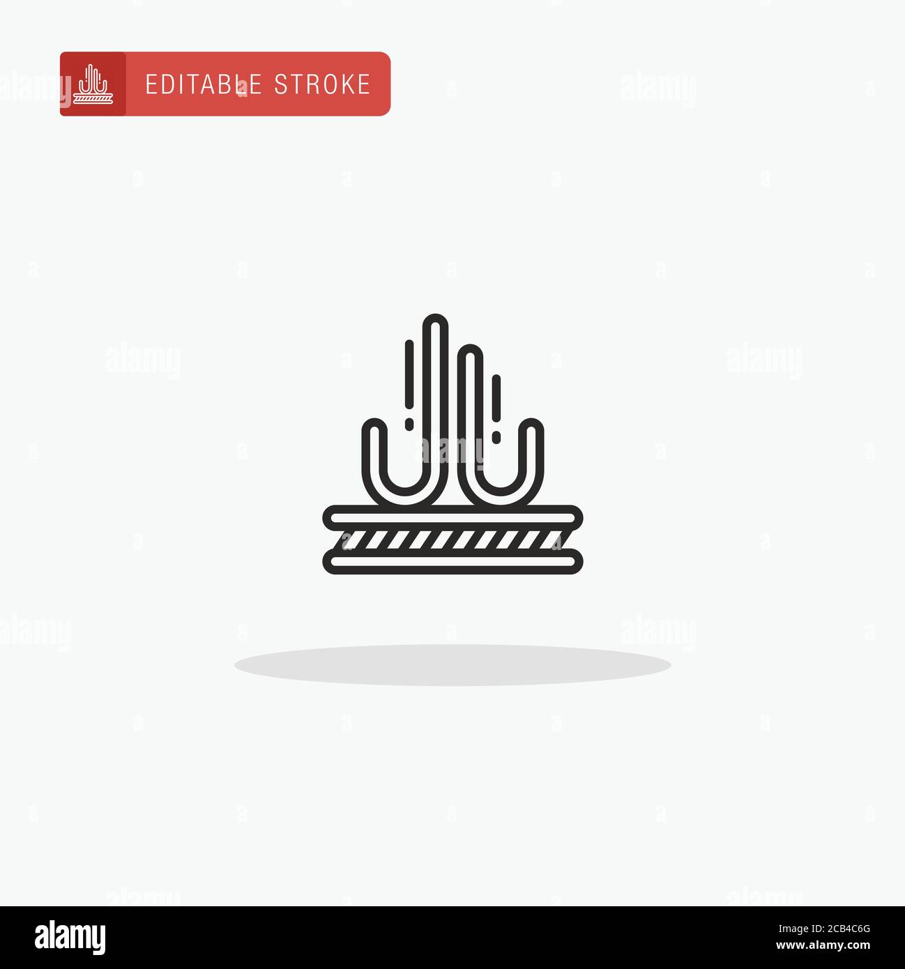 Windproof Fabric icon vector. Windproof Fabric icon for presentation. Stock Vector