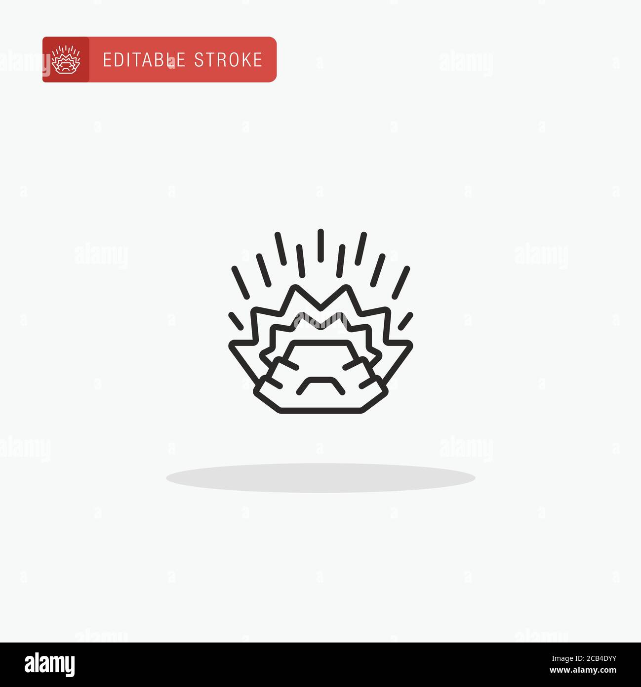 Explosion icon vector. Explosion icon for presentation Stock Vector ...