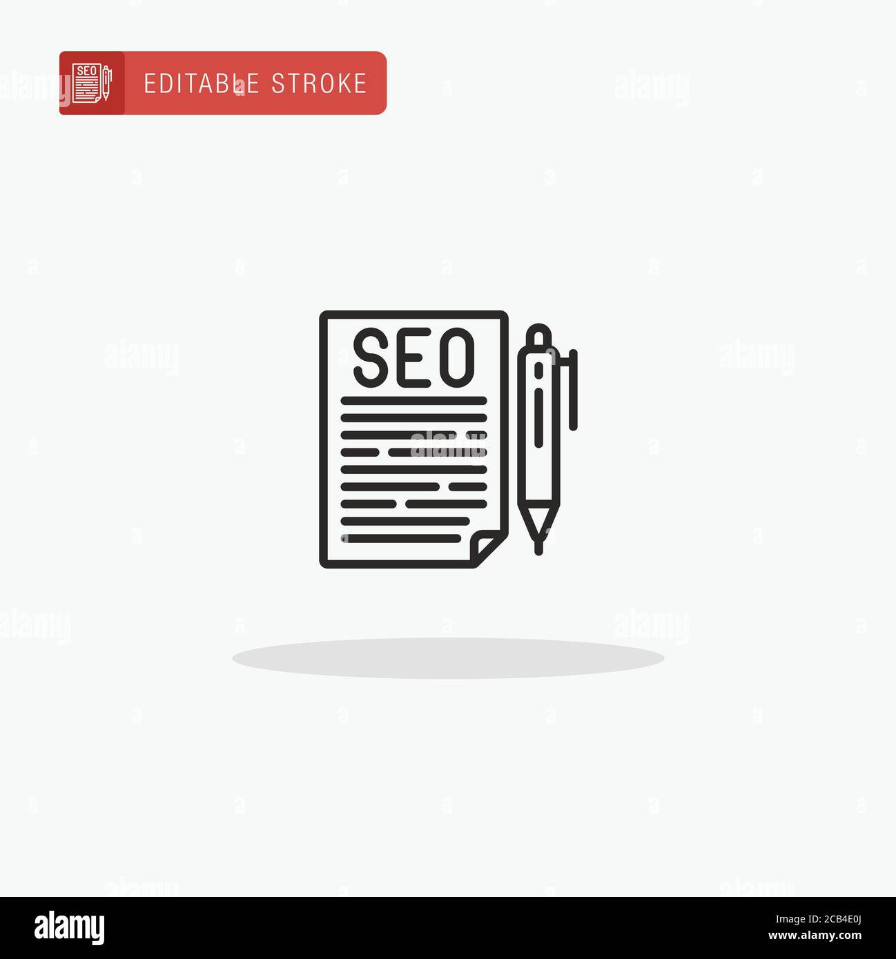 Script icon vector. Script icon for presentation. Stock Vector