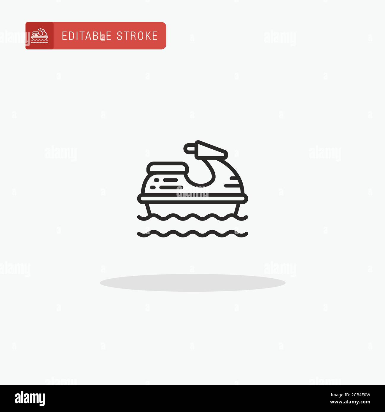 Jet Ski icon vector. Jet Ski icon for presentation. Stock Vector