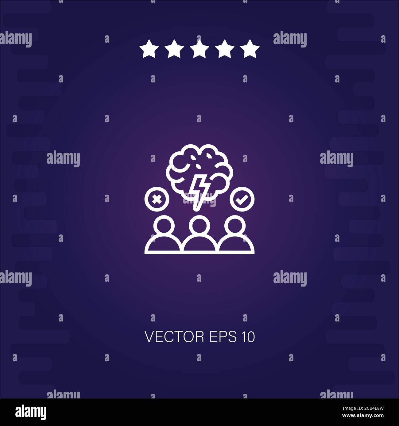 brainstorm vector icon modern illustration Stock Vector Image & Art - Alamy