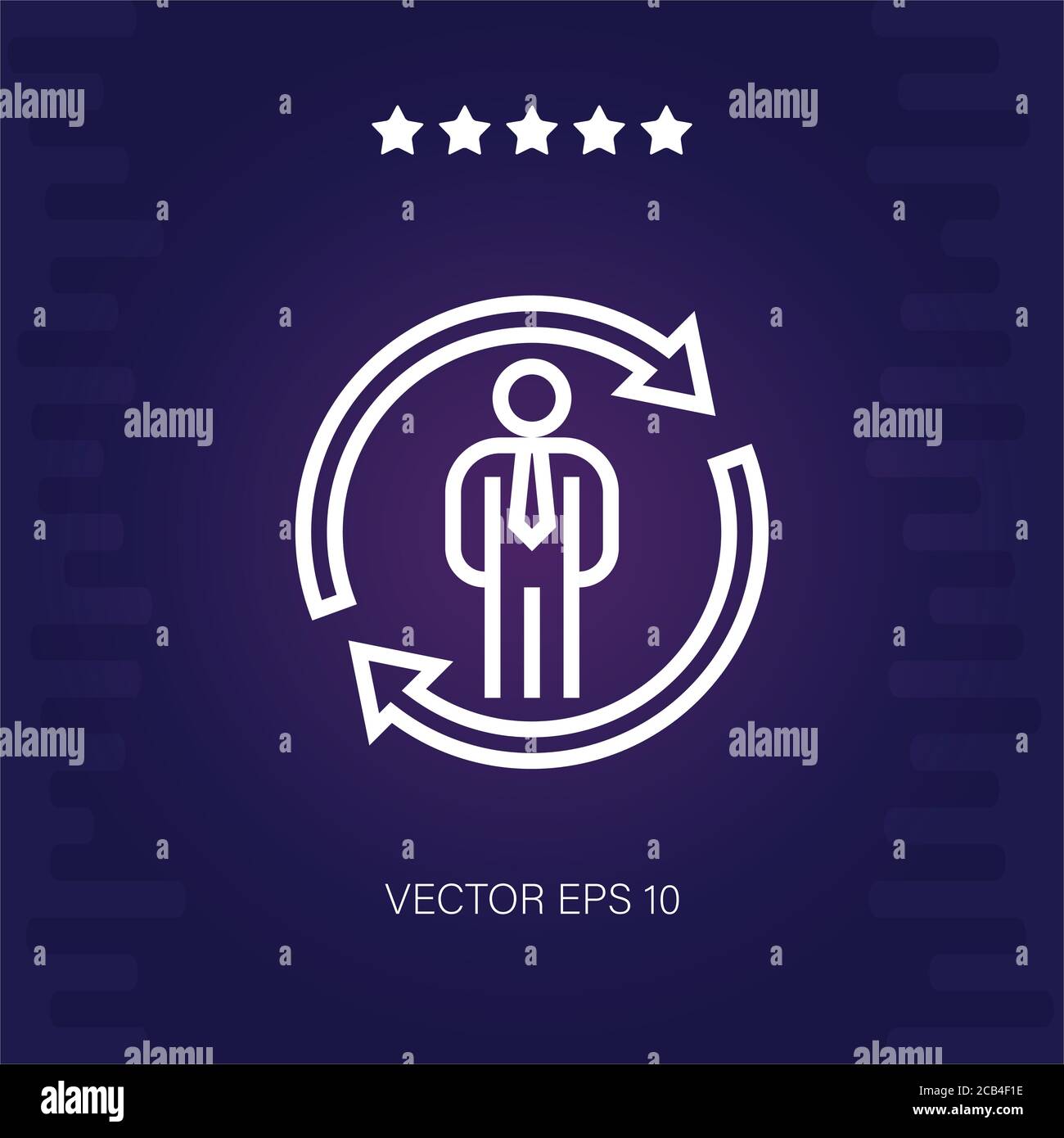 employee vector icon modern illustration Stock Vector Image & Art - Alamy