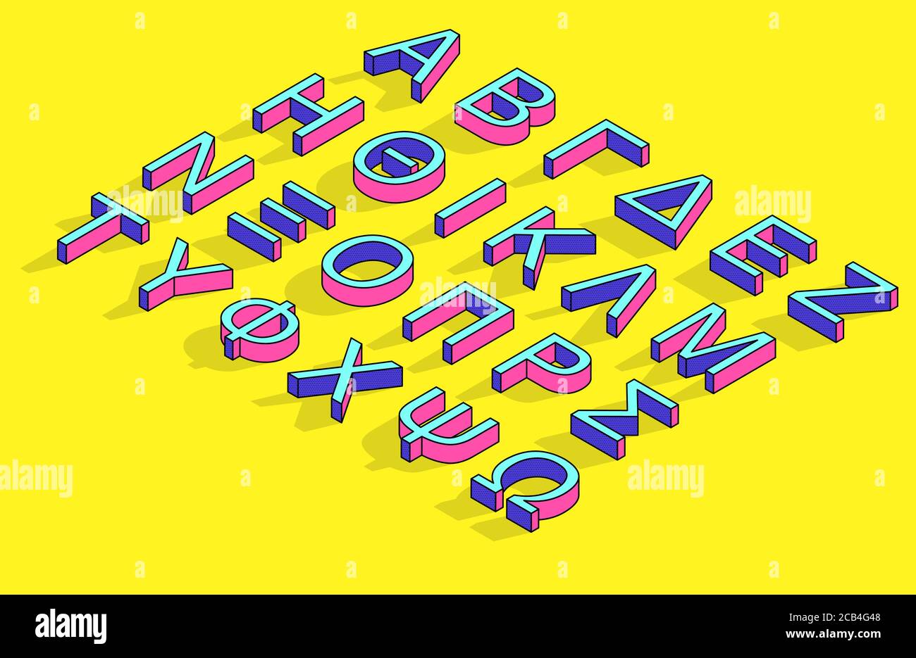 Comic font alphabet pop art hi-res stock photography and images - Alamy