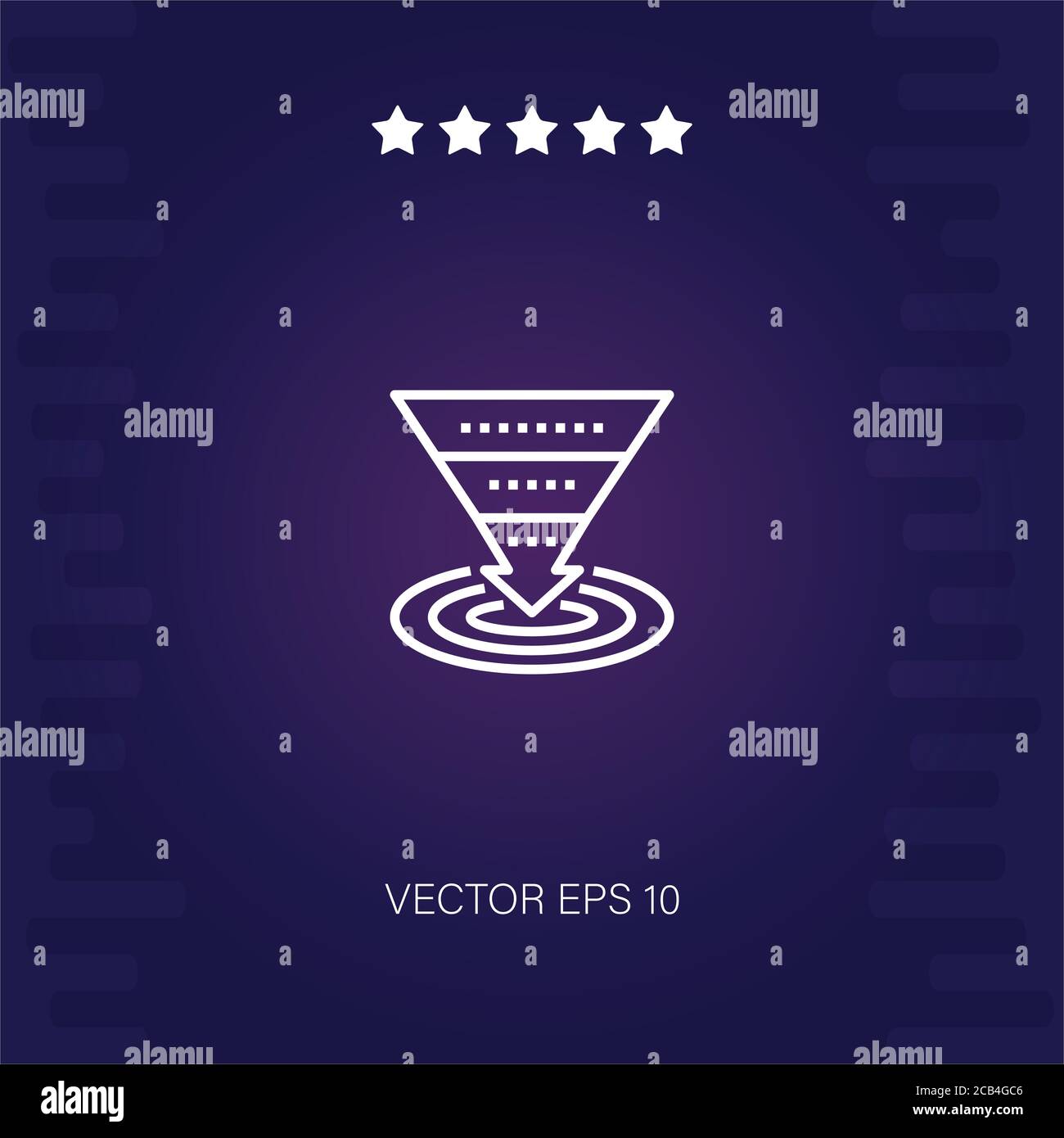 funnel vector icon modern illustration Stock Vector Image & Art - Alamy