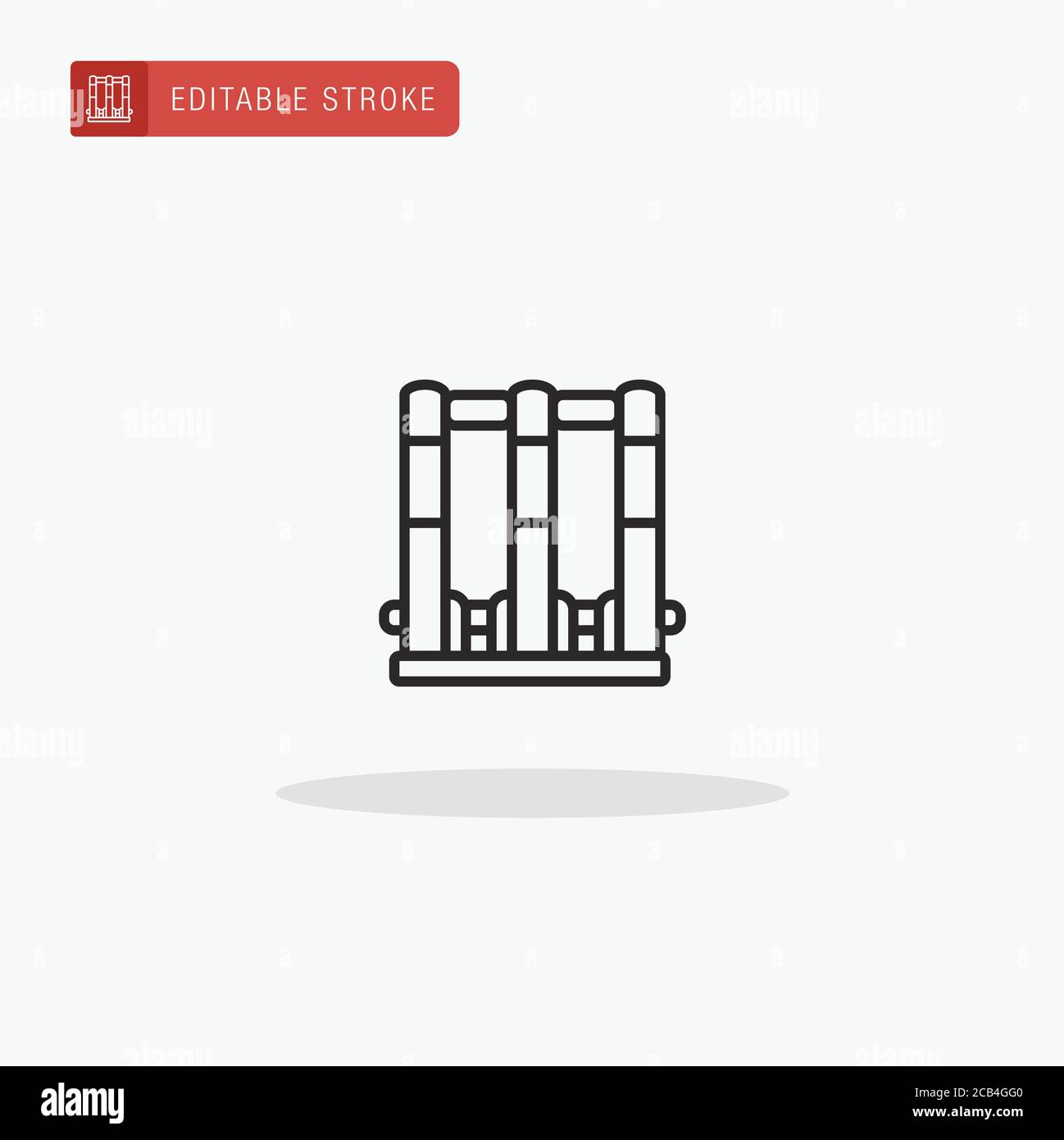 Cricket Stump icon vector. Cricket Stump icon for presentation. Stock Vector