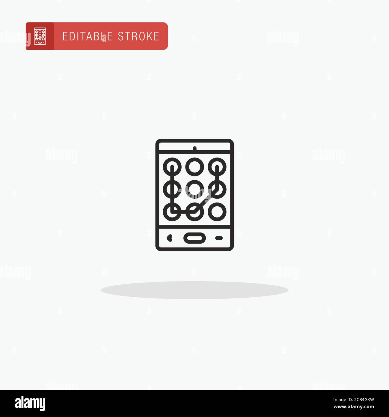 Pattern Lock icon vector. Pattern Lock icon for presentation. Stock Vector