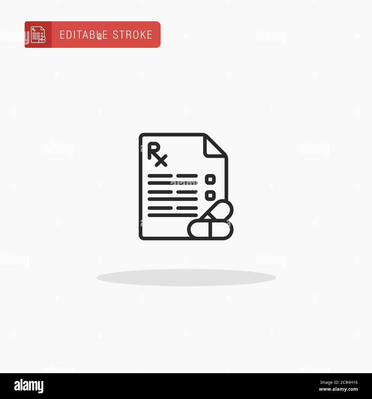 Prescription icon vector. Prescription icon for presentation Stock ...