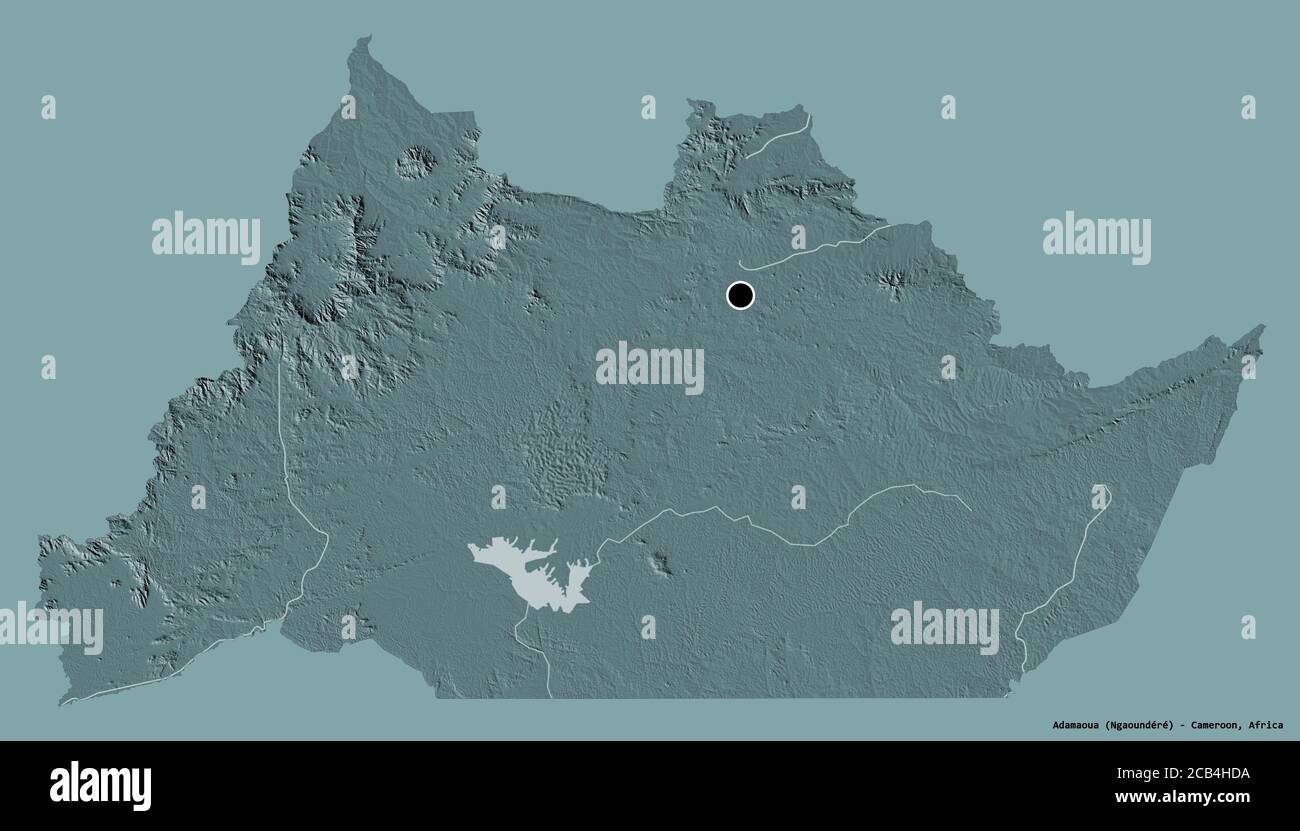 Adamaoua Hi Res Stock Photography And Images Alamy Shape Of Adamaoua Region Of Cameroon With Its Capital Isolated On A Solid Color Background Colored Elevation Map 3d Rendering 2CB4HDA