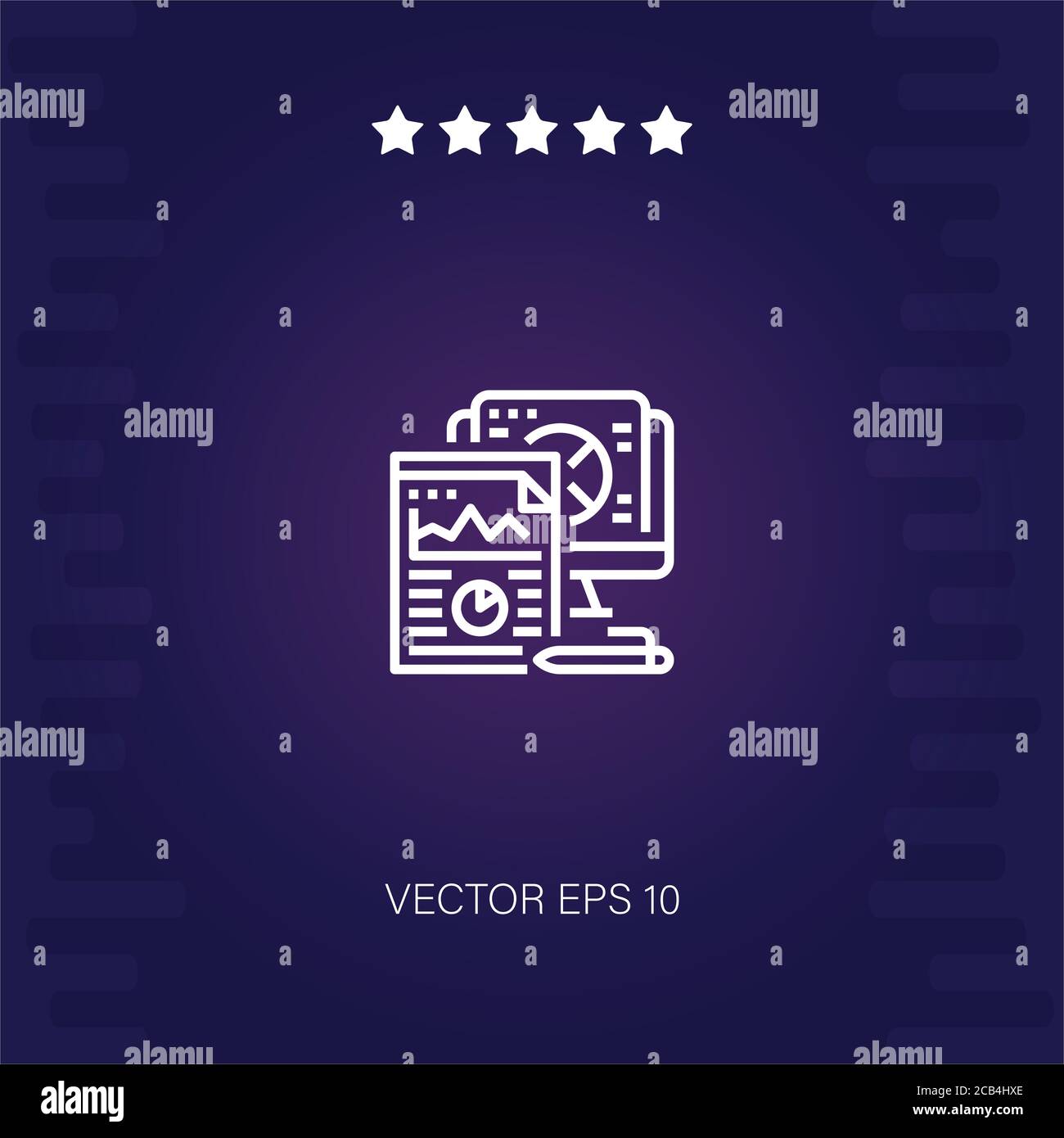 quantitative vector icon modern illustration Stock Vector
