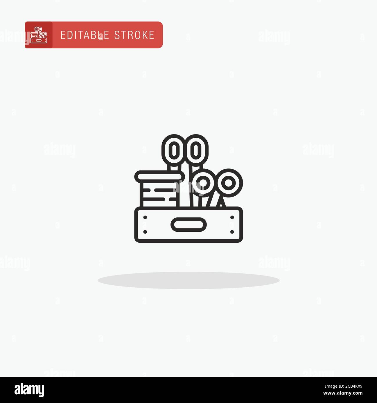 Sewing Box icon vector. Sewing Box icon for presentation Stock Vector ...