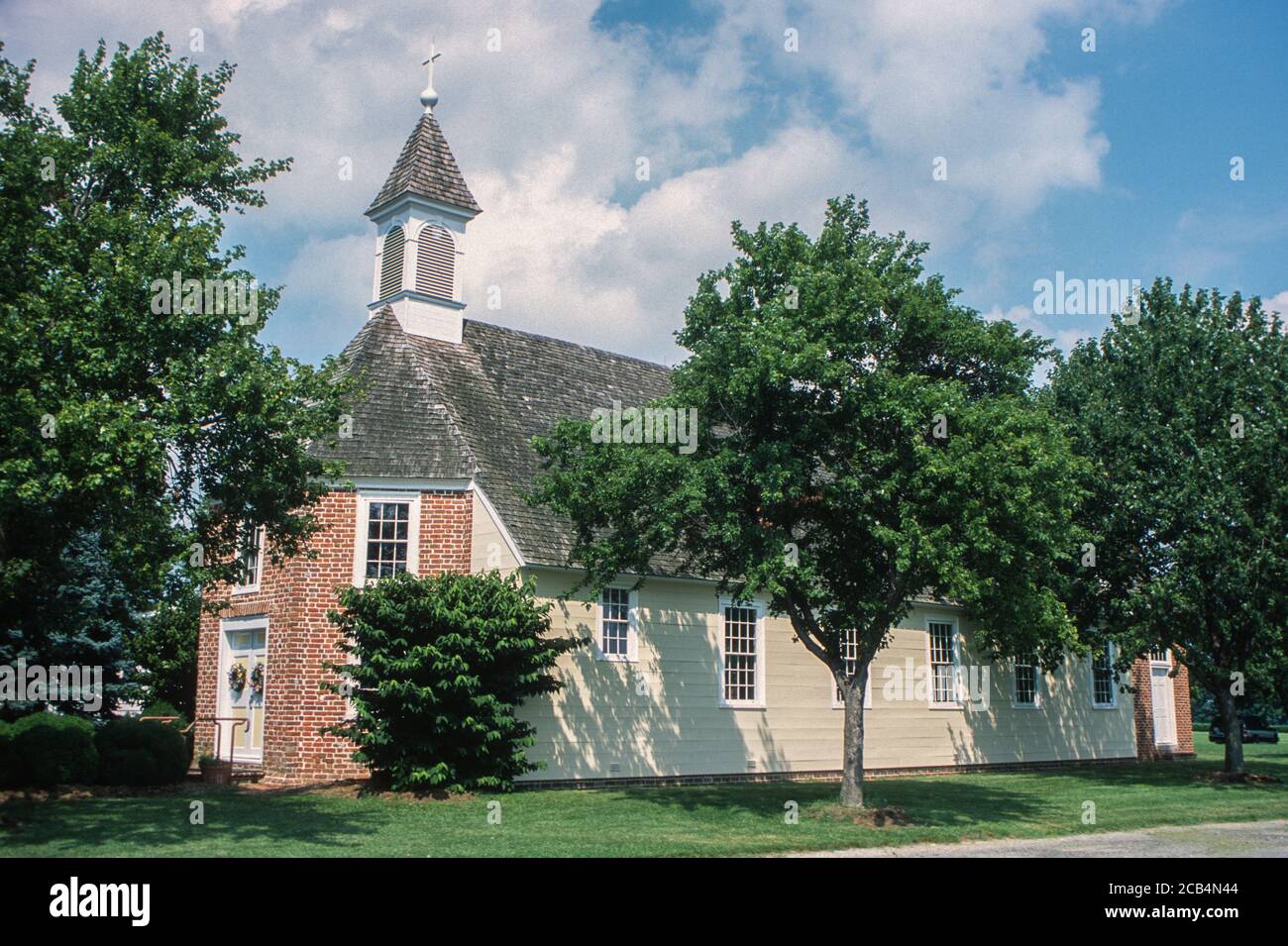 Leonardtown, Maryland. Saint Francis Xavier Church, built 1731 Stock