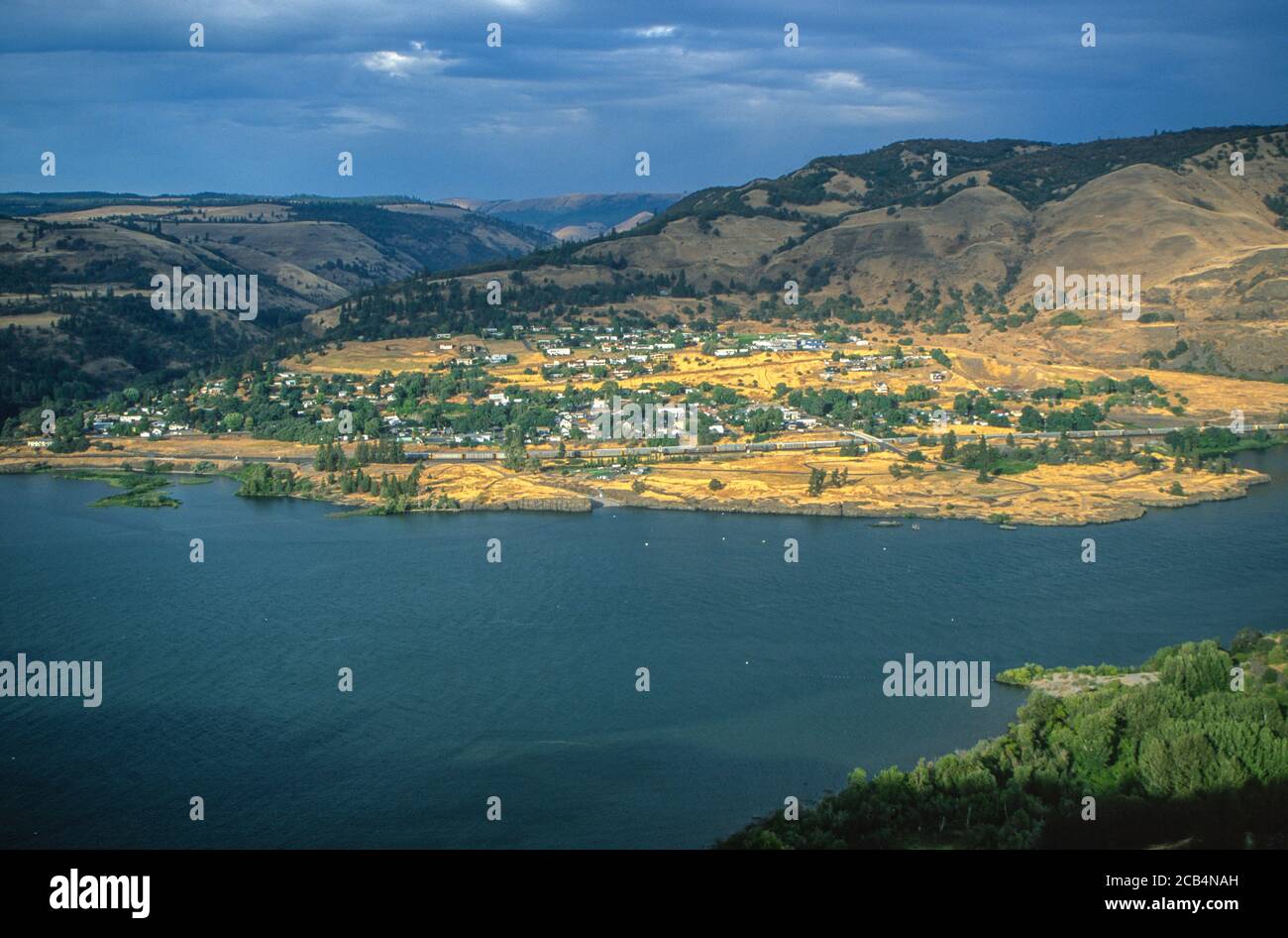 Lyle, Washington, USA. Built on Columbia River Ice Age Gravel Bar