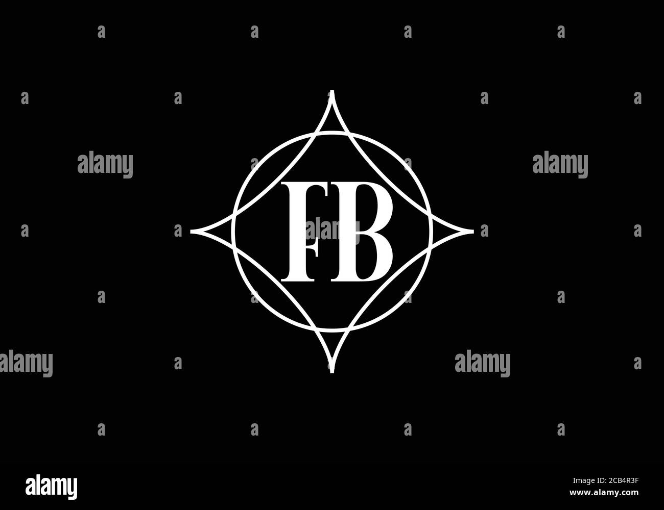 F B Initial Letter Logo design, Graphic Alphabet Symbol for Corporate ...
