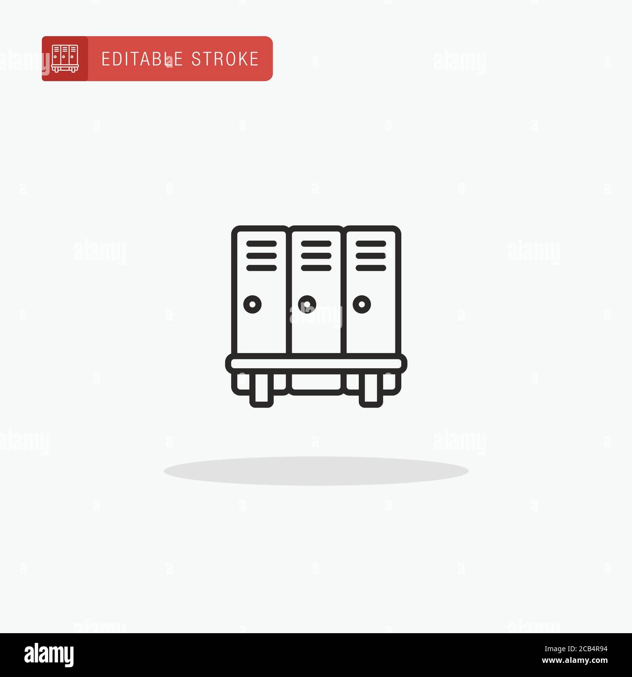 Lockers icon vector. Lockers icon for presentation. Stock Vector