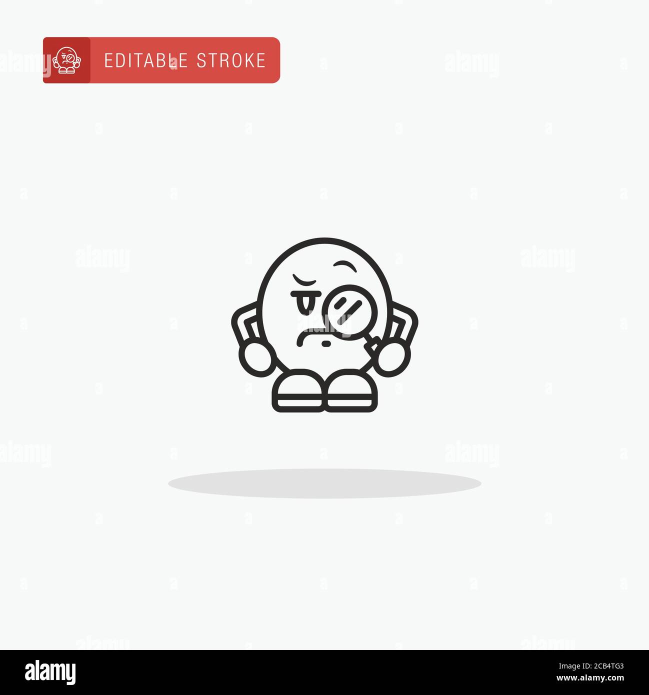 Detective icon vector. Detective icon for presentation. Stock Vector