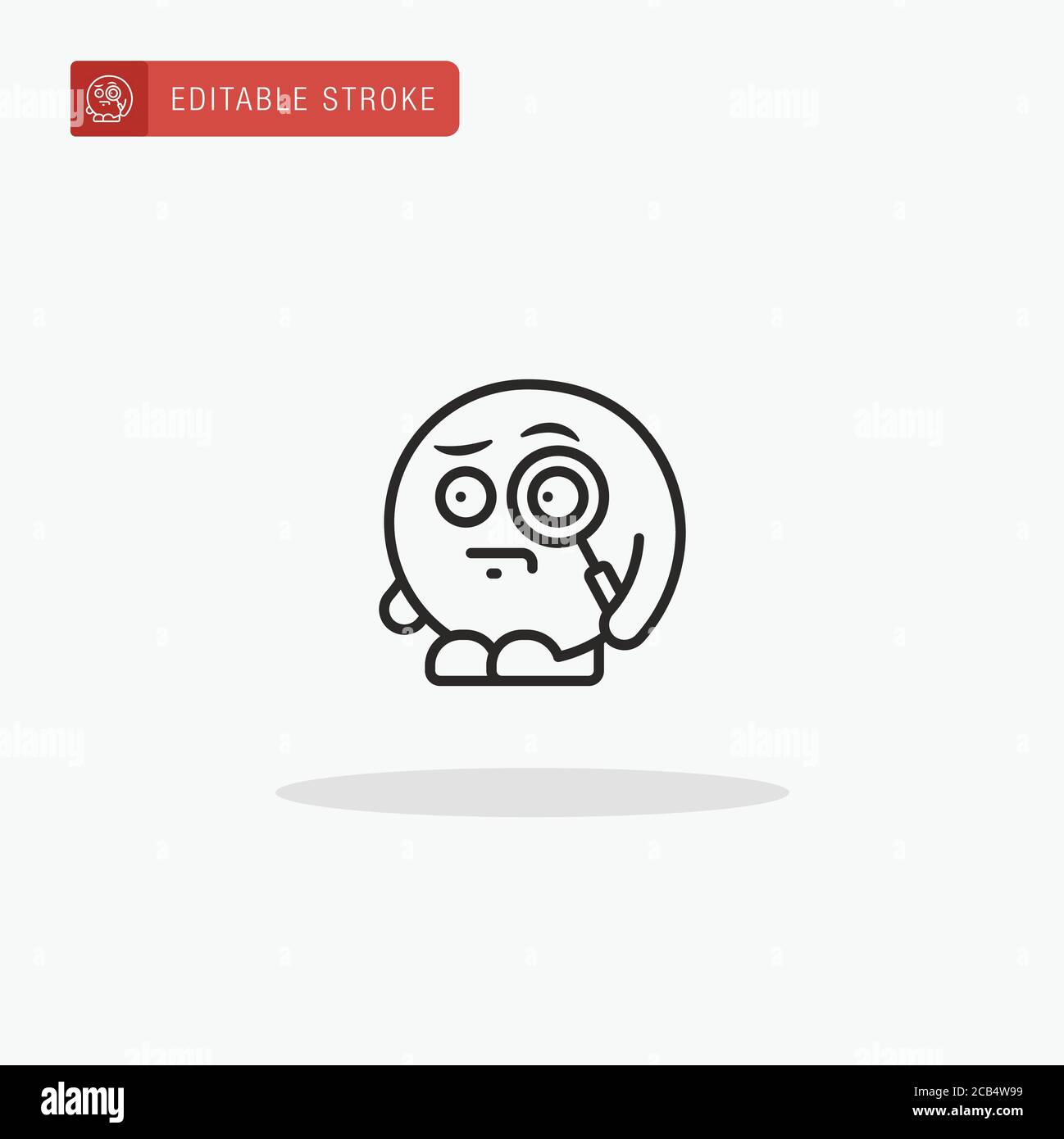 Detective icon vector. Detective icon for presentation. Stock Vector