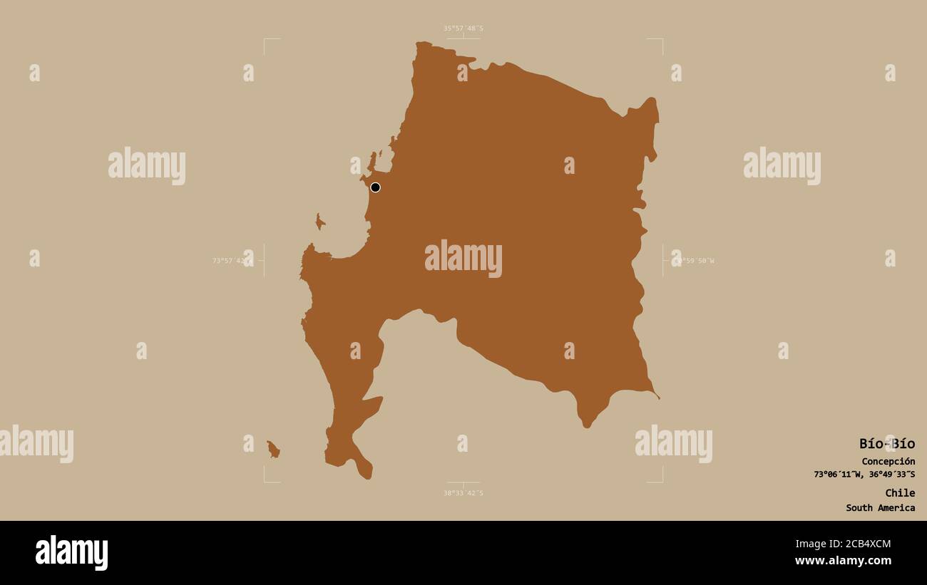 Bio bio chile map geography hi-res stock photography and images - Alamy