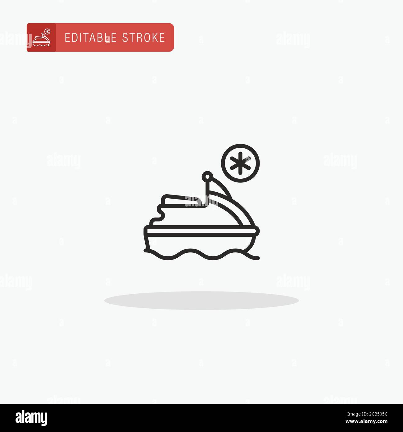 Jet Ski icon vector. Jet Ski icon for presentation. Stock Vector