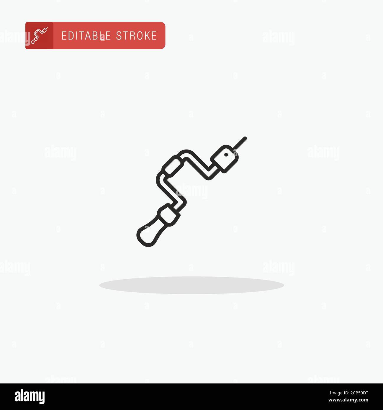 Hand Drill icon vector. Hand Drill icon for presentation. Stock Vector