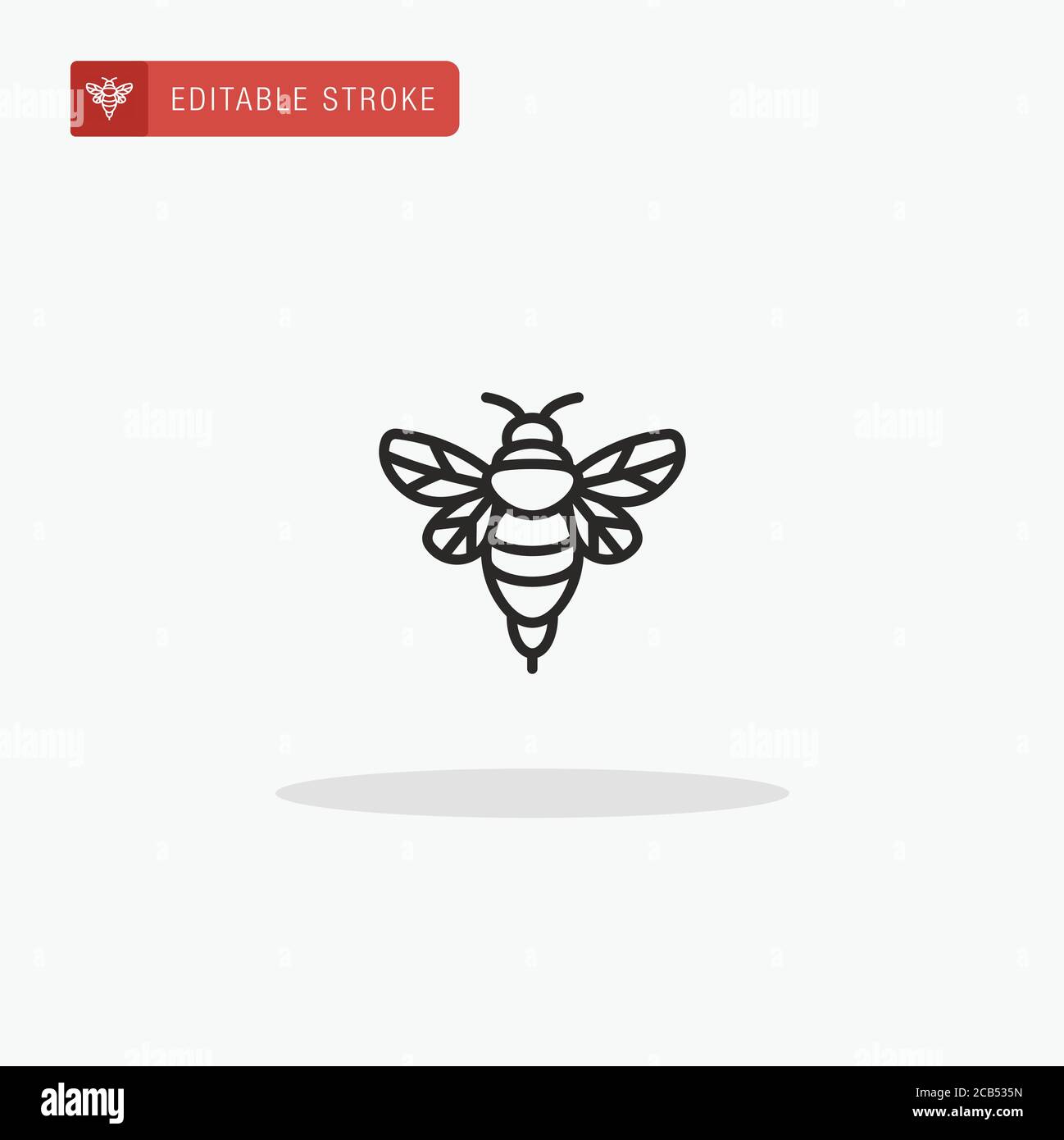 Wasp icon vector. Wasp icon for presentation. Stock Vector