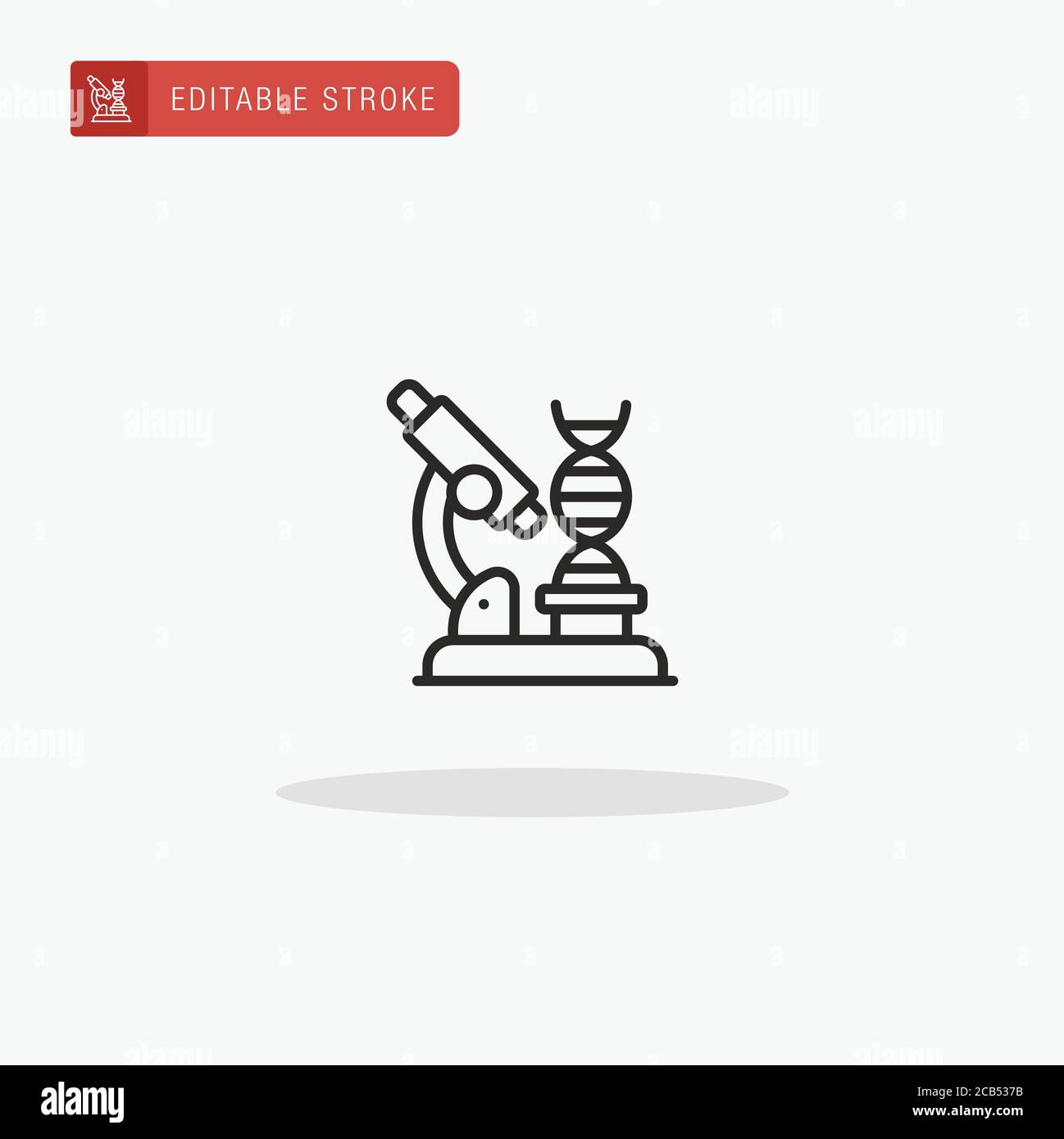 Microscope icon vector. Microscope icon for presentation. Stock Vector