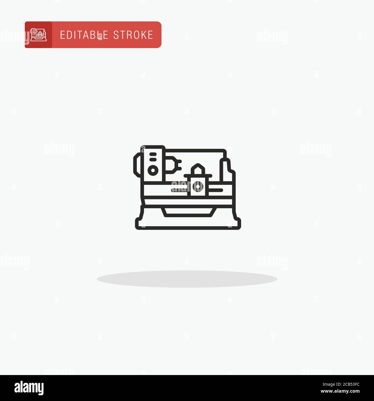 Milling Machine icon vector. Milling Machine icon for presentation ...