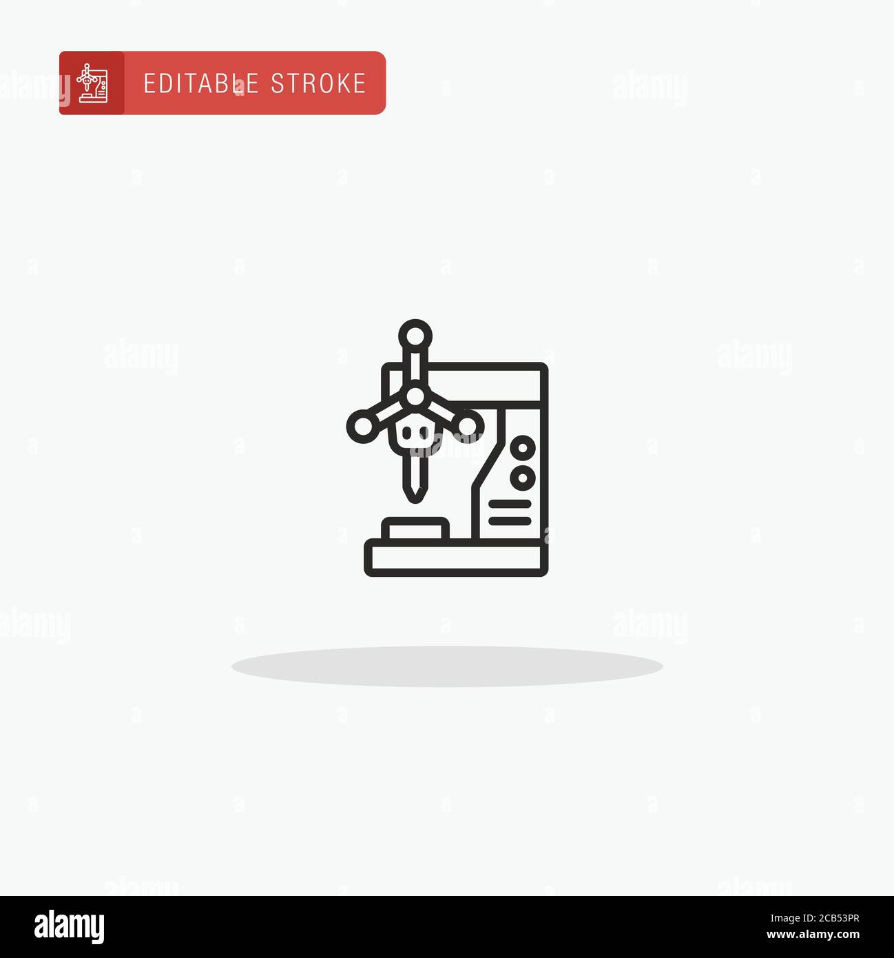 Drill icon vector. Drill icon for presentation. Stock Vector