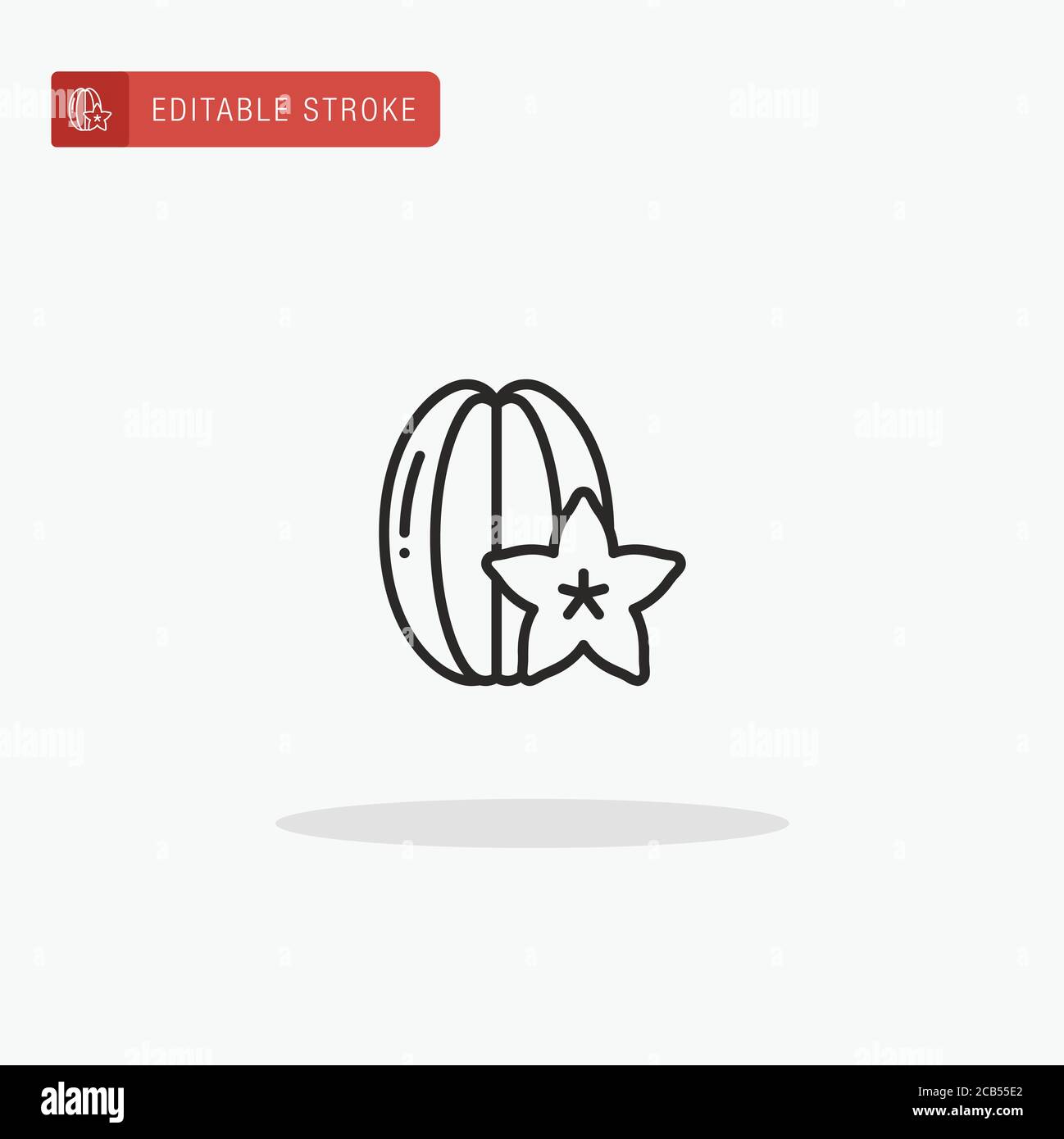 Star Fruit icon vector. Star Fruit icon for presentation Stock Vector ...